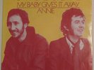 Pete Townshend / Ronnie Lane 45 rpm My Baby gives it away / Annie NL Pic Sleeve