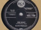 ELVIS PRESLEY - One Night / I Got Stung 78 rpm disc
