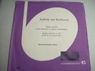 STROSS QUARTET pianist ERICH RIEBENSAHM  Adagio Beethoven Sonata #8 rare EP 50s