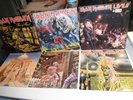 8x Iron Maiden LP's: Live+One,Number of the Beast,Somewhere in Time,Powerslave +
