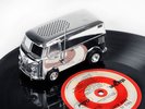 CHROME SOUNDWAGON VW TURNTABLE W/BOX  PORTABLE MINI RECORD PLAYER MADE IN JAPAN