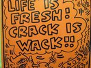 super rare Crack Is Wack Keith Haring cover Life is Fresh Bipo nm 1987