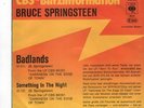 7'BRUCE SPRINGSTEEN  Badlands/Something..  GERMANY PROMO