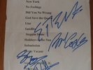 Sex Pistols Fully Signed Setlist