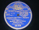 PIANO 3 x 78 rpm RECORDS Regal MARGUERITE LONG Concierto MAURICE RAVEL Conductor