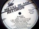 SLAYER-HELL AWAITS-LP-USA PRESS-NM VINYL-INNER-DIE CUT