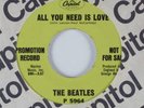 Rock 45 THE BEATLES All You Need Is Love CAPITOL NM promo