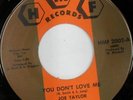 rare Soul 45 JOE TAYLOR you don't love me HMF Hear