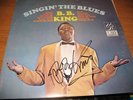 BB KING Singin th Blues LP UNITED blues signed 60's press w/ promo photo signed