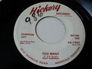 ROCKABILLY 45: Wiley Barkdull - Too Many - Hickory Promo - LISTEN
