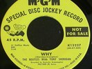 Beatles Why/Cry For A Shadow US MGM K13227 7