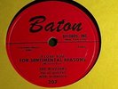 The Rivileers For sentimental reasons  Baton 207  doo-wop/blues  78 rpm
