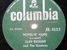 India Cliff Richard Mumblin Mosie 78 Rpm Record DB 4593 Made In India DB 4593
