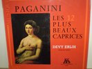 DEVY ERLIH, violin / PAGANINI : 12 NICEST CAPRICES/ RARE ADES LP - GREAT SOUND 
