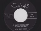 D.C. R&B Movers LITTLE SONNY WARNER I Don't Understand/Barnyard M- Hear BOTH Now