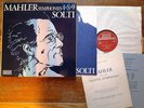 MAHLER: SYMPHONIES 4, 8, 9: SOLTI: DECCA STEREO 7 BB 183/187: 5 LP BOX: EX / NM