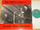 BILL LE SAGE RONNIE ROSS QUARTET   VERY RARE UK JAZZ LP 1964   WORLD RECORD CLUB