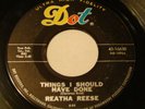 REATHA REESE  Only Lies / Things I Should Have Done DOT Records