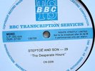 BBC TRANSCRIPTION SERVICES - STEPTOE AND SON No'S 29 & 30