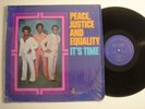 PEACE, JUSTICE AND EQUALITY It's Time LP STONE GOLD Private Press Soul Funk