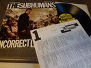 SUBHUMANS   RARE CANADA SIGNED BY THE BAND PUNK KBD DIY LP doa d.o.a. 1 PRESS