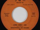Black Gospel Screamer 45 SENSATIONAL SIX SINGERS OF MICHIGAN Lord Here I HEAR