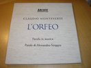 CLAUDIO MONTEVERDI - L'ORFEO - ARCHIV 14057 BOX SET