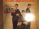 INTRODUCING THE BEATLES LP w/ RARE STICKER vee jay 1062 Twist Shout Please me