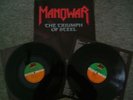MANOWAR VINYL 2 LP THE TRIUMPH OF STEEL   RAR