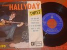 JOHNNY HALLYDAY 45T LABEL BLEU++YOUGOSLAVIE++