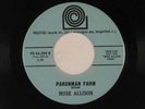 MOSE ALLISON mod/soul 45 PARCHMAN FARM / THE SEVENTH SON  PRESTIGE VG+ to VG++