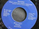 Rare Modern Soul Funk 45 MAHANA on BRILLIANT MINDS What Love Has Joined LISTEN