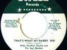 WILLIE CLAYTON & THE SOUL BLENDERS 45 SISTER FUNK THATS WHAT MY DADDY DID LISTEN
