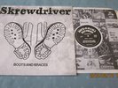 Skrewdriver Boots and Braces LP Rock O Rama OG insert Skinhead RAC kbd ISD punk