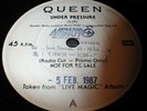 QUEEN UNDER PRESSURE VERY RARE PROMO 7