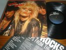 HANOI ROCKS - LP TWO STEPS FROM THE MOVIE - RARE HEAVY METAL HEART - BRAZIL 