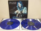 NEIL YOUNG IN CONCERT LIVE USA 1970 DOUBLE LP CLEAR BLUE VINYL