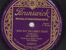 Nina Koshetz - None But the Lonely Heart & At the Ball - Brunswick 10137