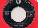 ELVIS PRESLEY - SHAKE , RATTLE AND ROLL VERY RARE GERMAN 45  LOOK 