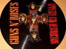GUNS N ROSES Appetite For Destruction LP Picture Disc Cross pic disk Rare UK