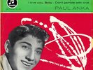 Paul Anka Rare German EP   I Love You Diana   TOP ZUSTAND