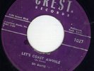 CA rockabilly Bo Davies Eddie Cochran CREST 1027 (( LISTEN )) Let's coast awhile