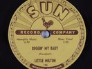 Hear Rare Blues/Rocker 78rpm LITTLE MILTON Beggin' My Baby SUN 194