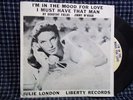 Julie London I'm In The Mood For Love promo 45 RPM w/ Picture sleeve