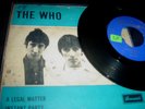 THE WHO A LEGAL MATTER 7 INCH PIC COVER VINYL BRUNSWICK HOLLAND