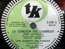 LUIS ALBERTO DEL PARANA PARAGUAY FOLK SAN SOLANO RARE ARGENTINA 78 RPM NM