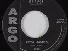 Soul R&B 45 ETTA JAMES At Last ARGO HEAR VG+