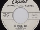 LES BAXTER soundtrack 45 CAPITOL F3842 The Invisible Boy NM wlp