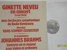 Ginette Neveu Brahams Concert