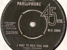 THE BEATLES-1963 IRISH PRESSED 45-R(I)5084-I WANT TO HOLD YOUR HAND